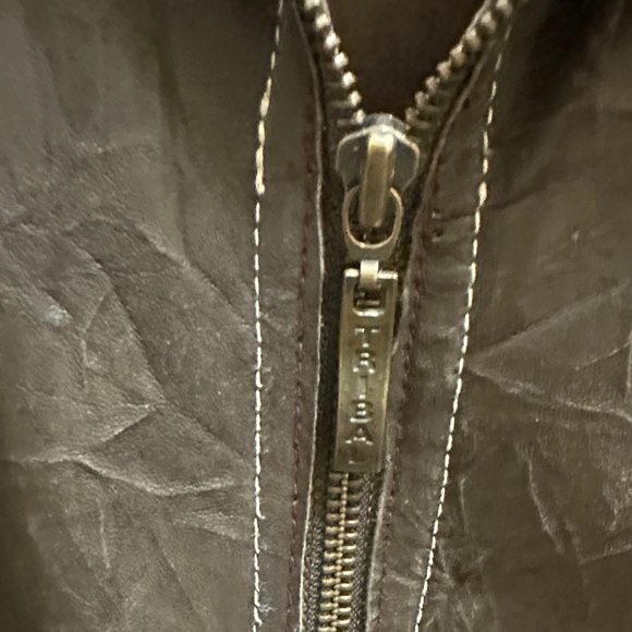Tribal  Brown Leather Jacket - Picture 3 of 13